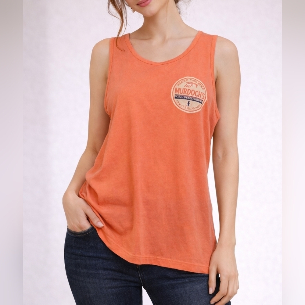 3/$30 BLUE 84 Pink Murdoch's Galveston Jersey Tank Top Large